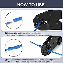 Chanzon 100pcs UL Listed Butt Splice Connectors