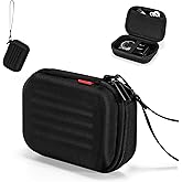 Cwatcun Carrying & Protective Case for Digital Camera with 2 Carrying Ways, Hardshell Lightweight Small Camera Sling Case Compatible with KODAK PIXPRO/Canon PowerShot/Sony DSCW800 DSCW830