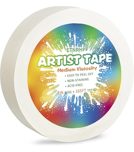 (未使用･未開封品)ProTapesアーティストテープ片面印刷可能なペーパーボードまたはコンソールテープ、長さ60ヤードX 3/4インチ、黒 ProTapes Artist Tape Flatback Printable Paper Board or