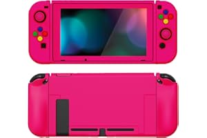 PlayVital ZealProtect Soft Protective Case for Nintendo Switch, Flexible Cover Protector for Joycon with Tempered Glass Scree