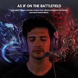 EKSA E900 Wired Gaming Headset Purple – 50mm Driver, Detachable Mic, view 3