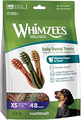 WHIMZEES Toothbrush XS 48 Pieces Dog Dental Stix Extra Small view 1