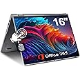 jumper 2 in 1 Laptop, 16 inch Convertible Laptop Computer with IPS FHD 360 Degree Touchscreen, 128GB Storage, 4GB RAM, Fingerprint Reader, Backlit Keyboard, Celeron N5095, 53.2WH, WiFi 6