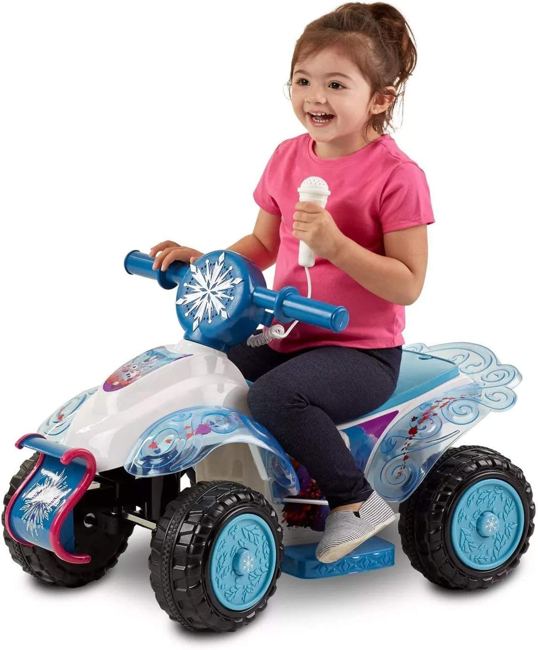 kid trax frozen 6v toddler quad ride on