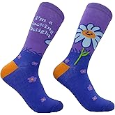 Crazy Dog T-Shirts Funny Womens Socks with Sarcastic Sayings and Cool Designs for Girls