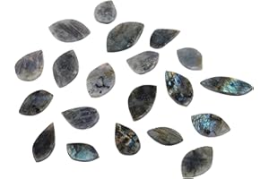 JIC Gem 20 Pcs Labradorite Crystal Freeform Cab Pendant Jewelry from Madagascar,Healing Palm labradorite Stone