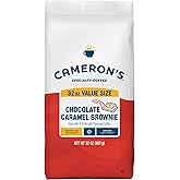 Cameron
s Coffee Roasted Ground Coffee Bag, Chocolate Caramel Brownie, 32 Ounce