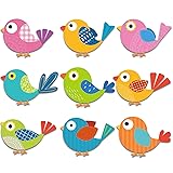 45 Pieces Boho Birds Cutouts Decoration, Colorful