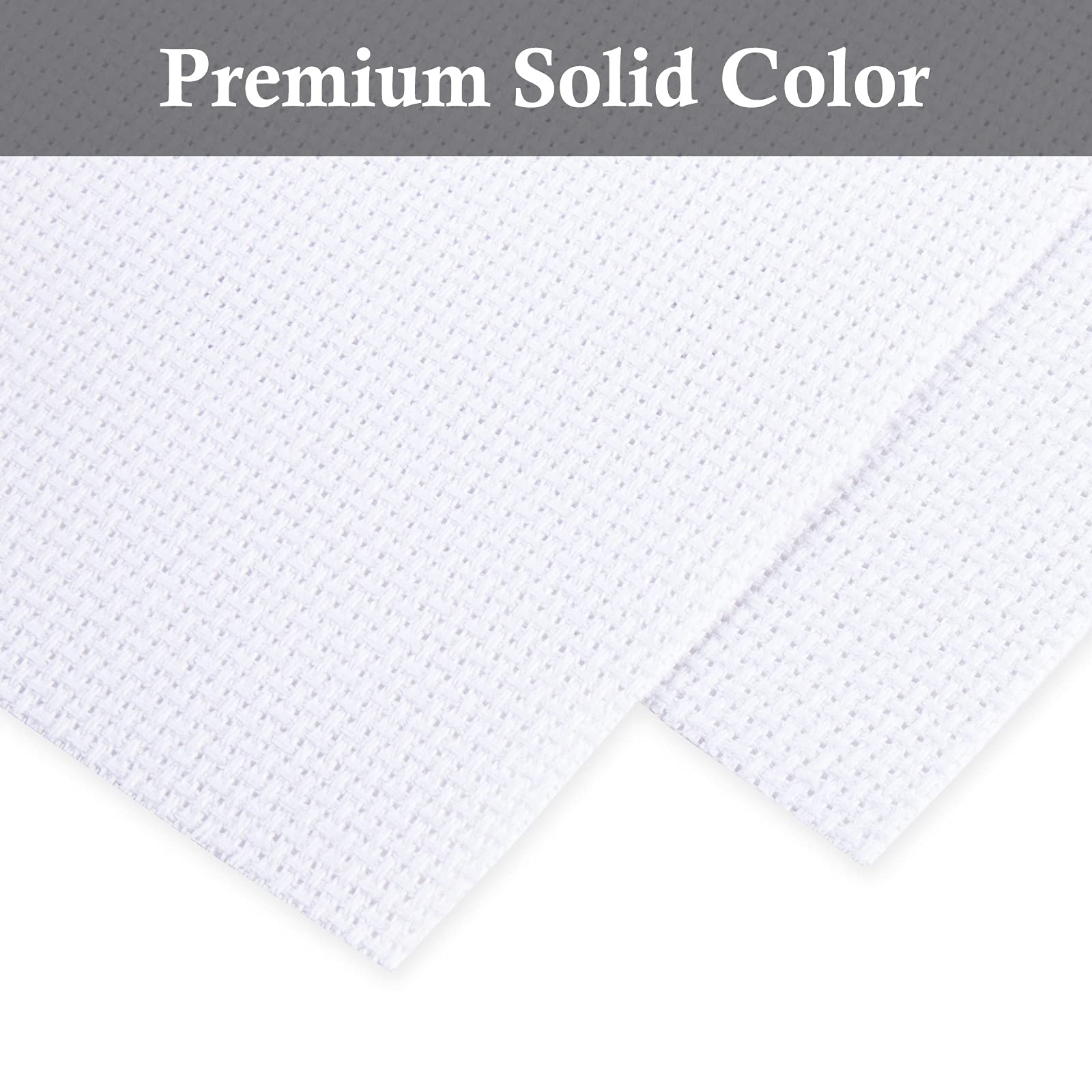 Aida Cloth Big Size 16 Count, White Cross Stitch Fabric, 39 inch by 60 inch