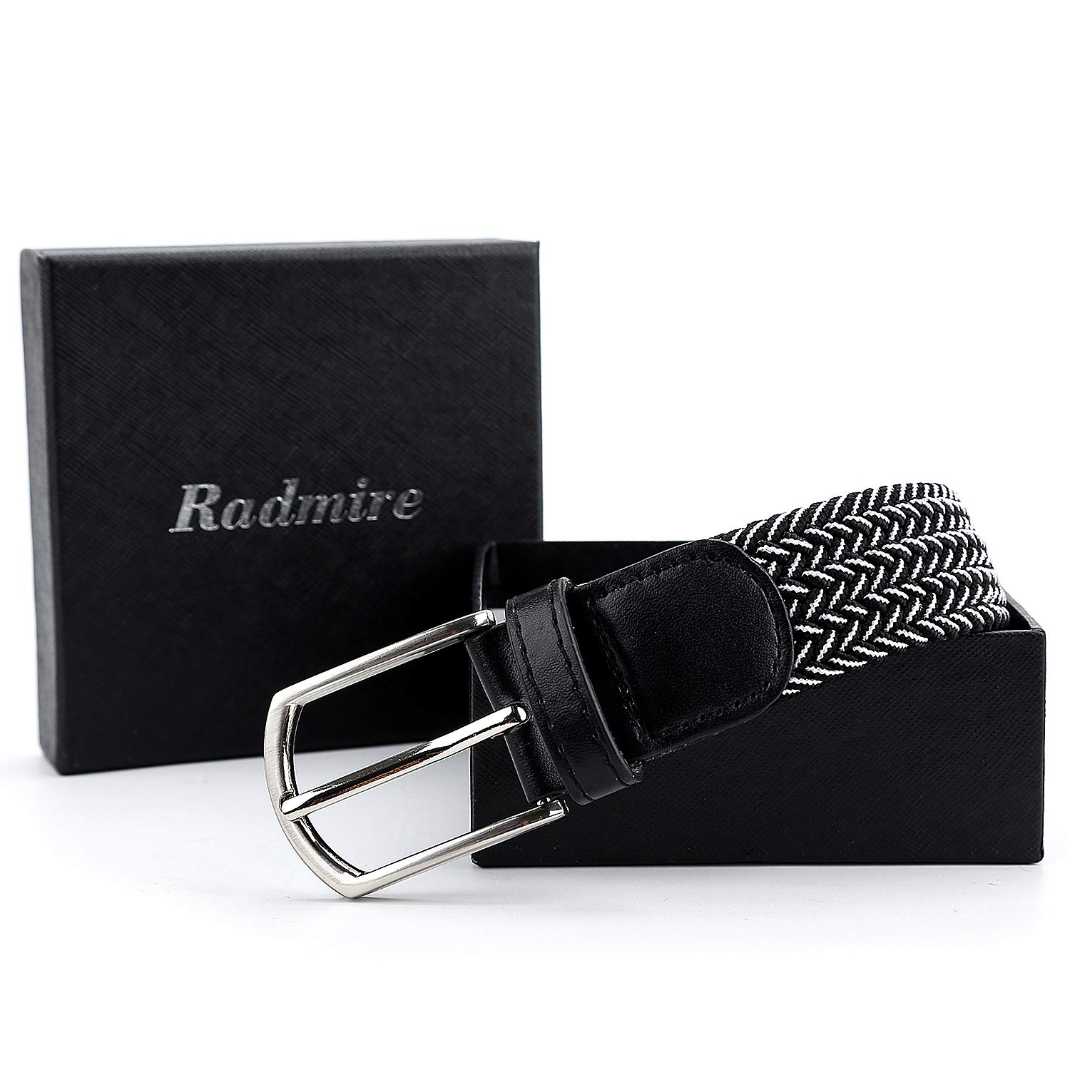 Braided Canvas Woven Elastic Stretch Belts for Men//Women//Junior with Multicolored