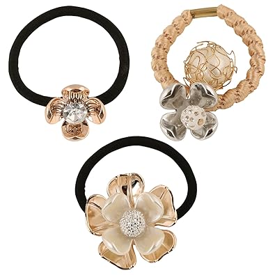 Buy Riana Designer Hair Bands Elastic Ponytail Holder For Girls