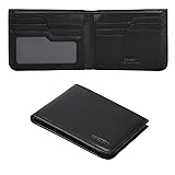 Calfskin Slim Wallets For Men RFID Blocking Leather