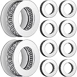 10 Sets Thrust Needle Roller Bearings with Washers