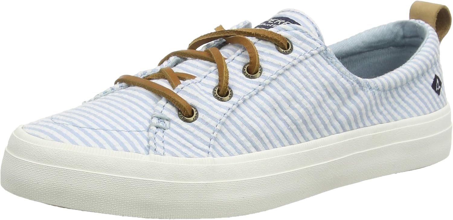 women's crest vibe seersucker stripe sneaker
