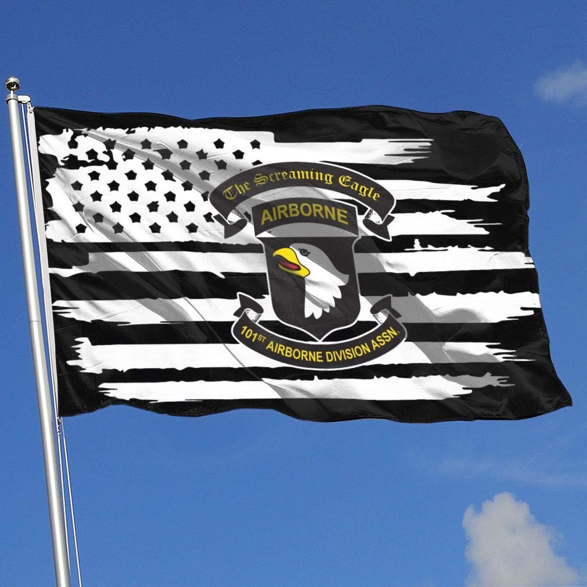 EROOU8W Us 101st Airborne Division Association 3x5 Foot Flag Outdoor Flags Courtyard Garden Terrace Balcony 100% Polyester Military Durable