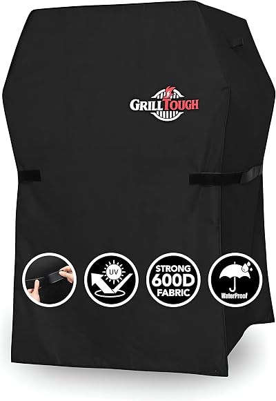 GrillTough Heavy Duty BBQ Grill Cover 75x66x109 cm Waterproof UV Safe