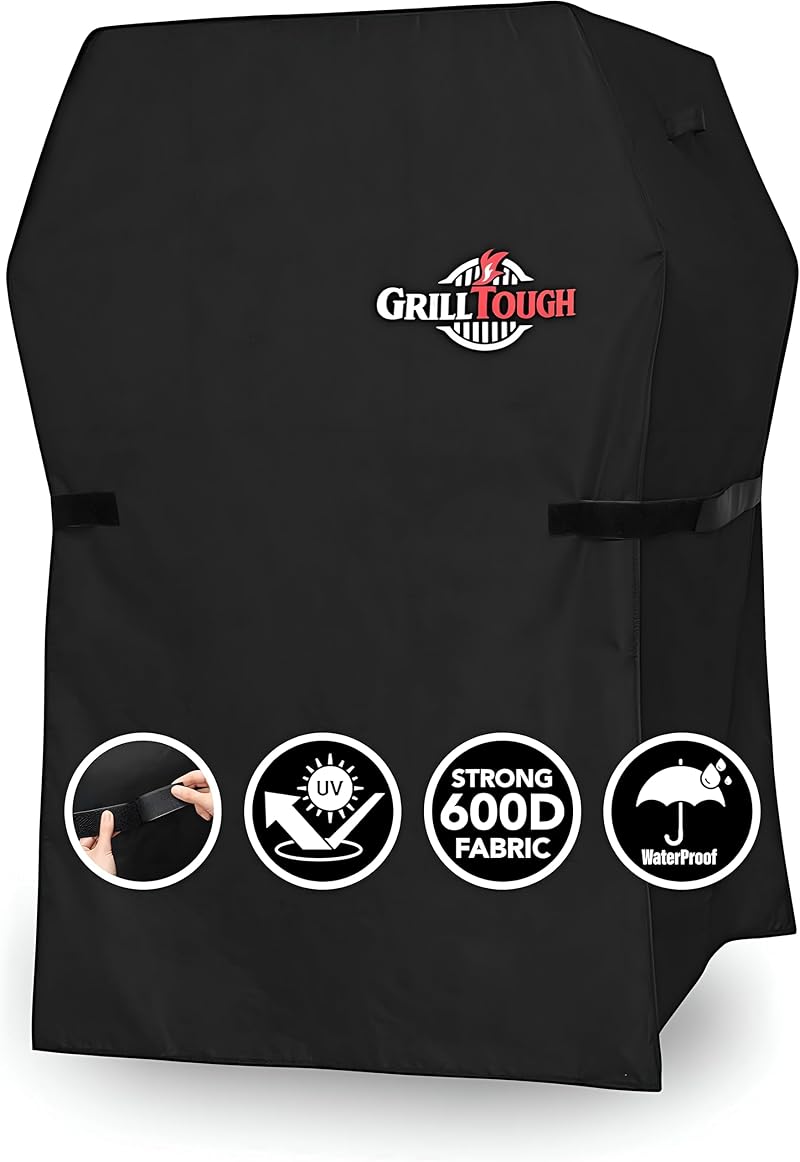 GrillTough Heavy Duty BBQ Grill Cover 75x66x109 cm Waterproof UV Safe