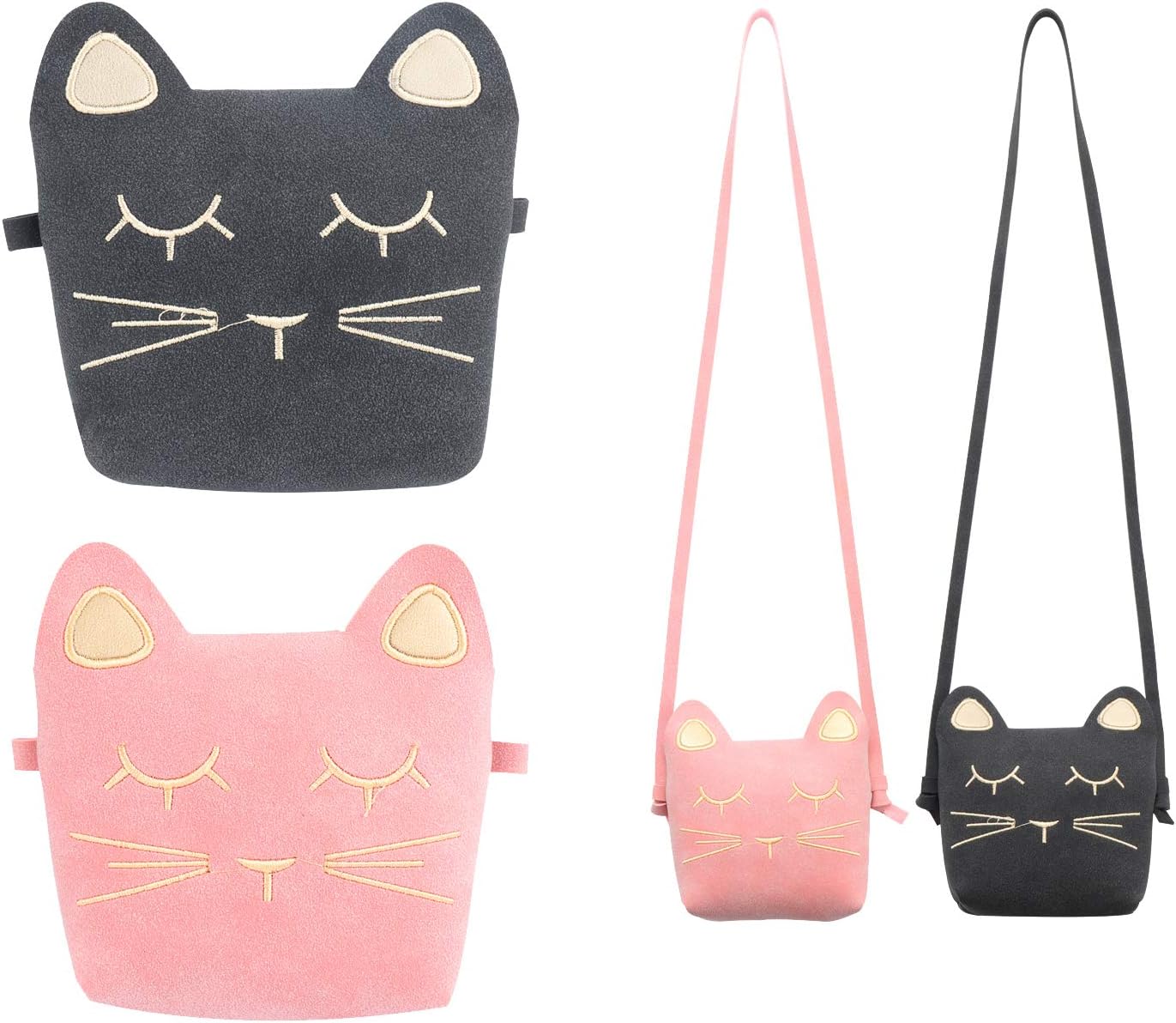 pink and black purse