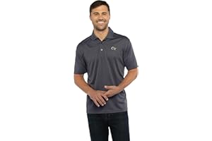 Vantage Apparel Men's Dark Gray Collegiate Premium Moisture Wicking Icon Polo