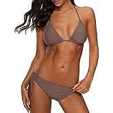 Century Star Women Tie Side Bottom Padded Top Triangle Bikini String Bathing Suit Two Piece Swimsuit