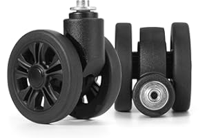Zoofen Luggage Replacement Wheels 2 pcs Suitcase Replacement Wheels Wear-Resistant Luggage Wheels for Most Suitcase Repair
