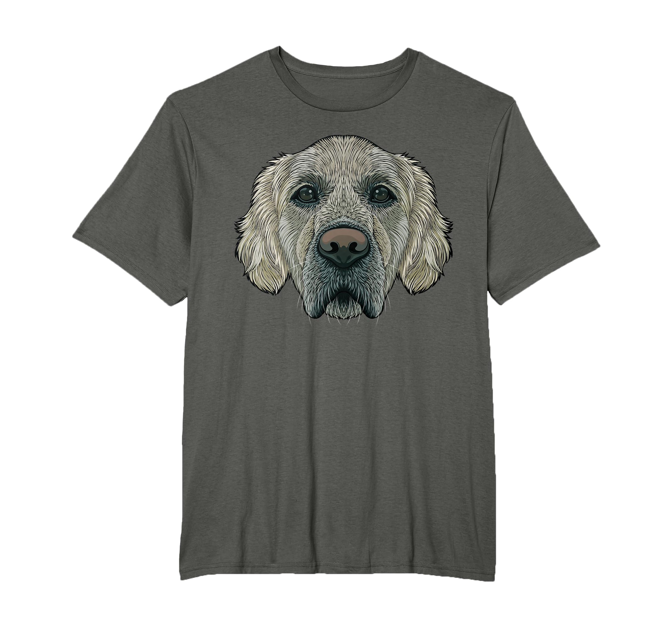 Golden Retriever Face Cute Golden Retriever Dog T-Shirt