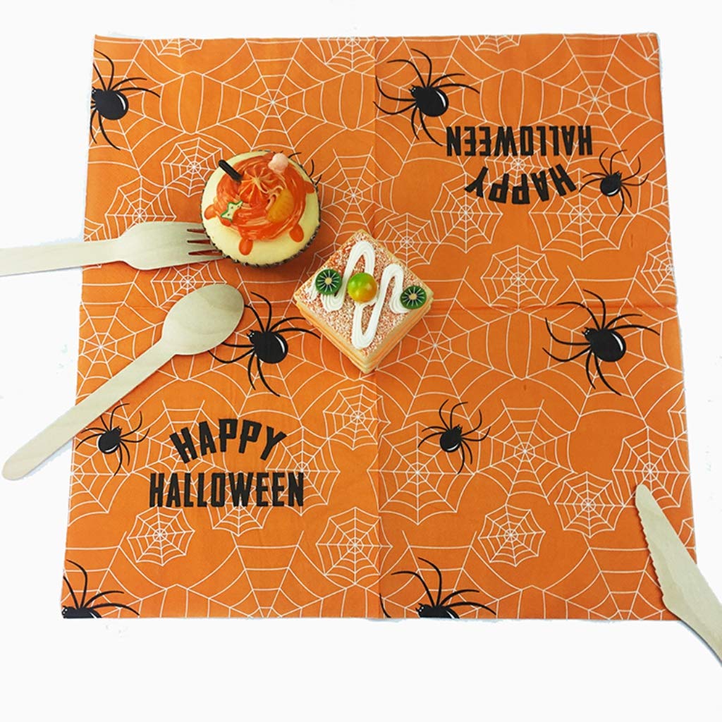Commerce Industrie Et Science Assiettes Assiette Gobelet Paille Serviette Pour Anniversaire Dhalloween Fete Dhalloween Dreamjing Vaisselle Halloween Noire Et Orange 69pcs Servir 10 Invites