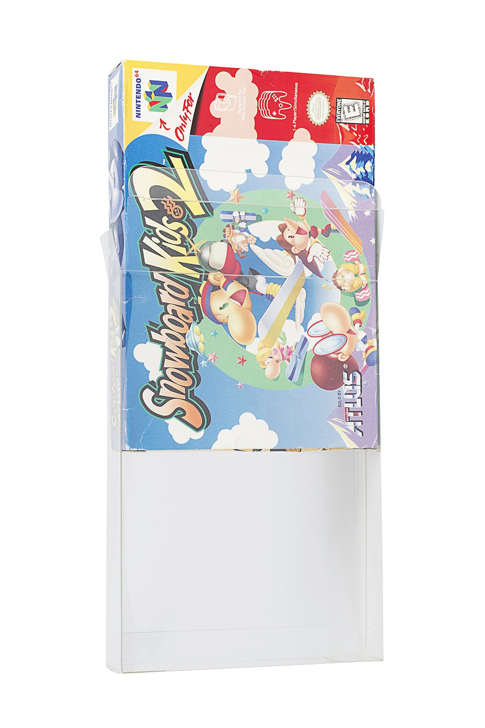 EVORETRO Video Game Box Protectors Case Compatible with SNES & N64 Games - 0.40MM Thick PET Display Protector Holder Compatible for Super Mario, Donkey Kong, Zelda (25 Pack)