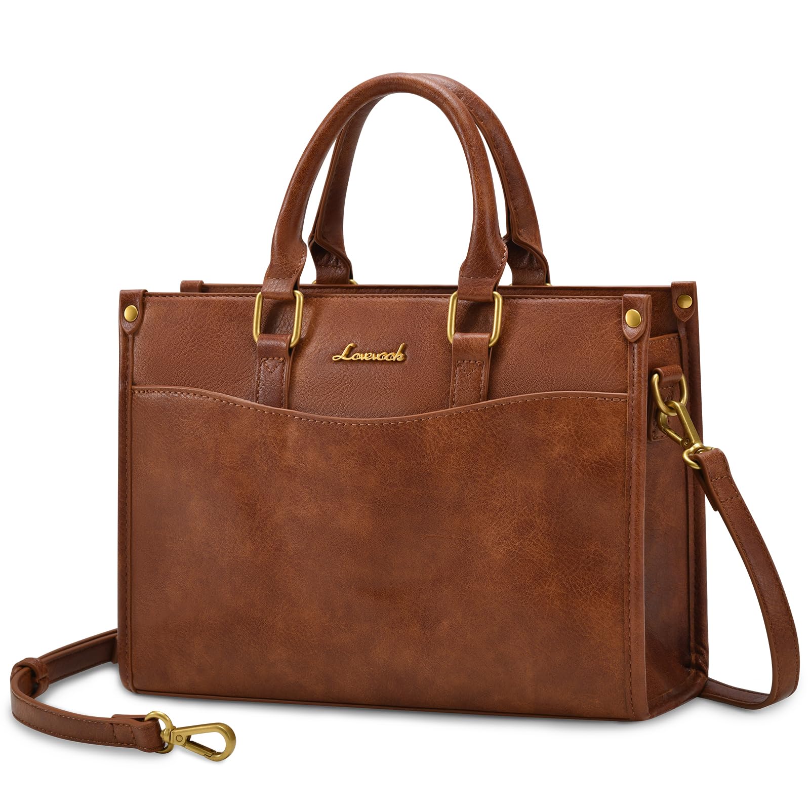 LOVEVOOK Purses and Handbags for Women,Stylish Tote Shoulder Satchel Bag PU Leather Crossbody Top Handle Bags with Zipper