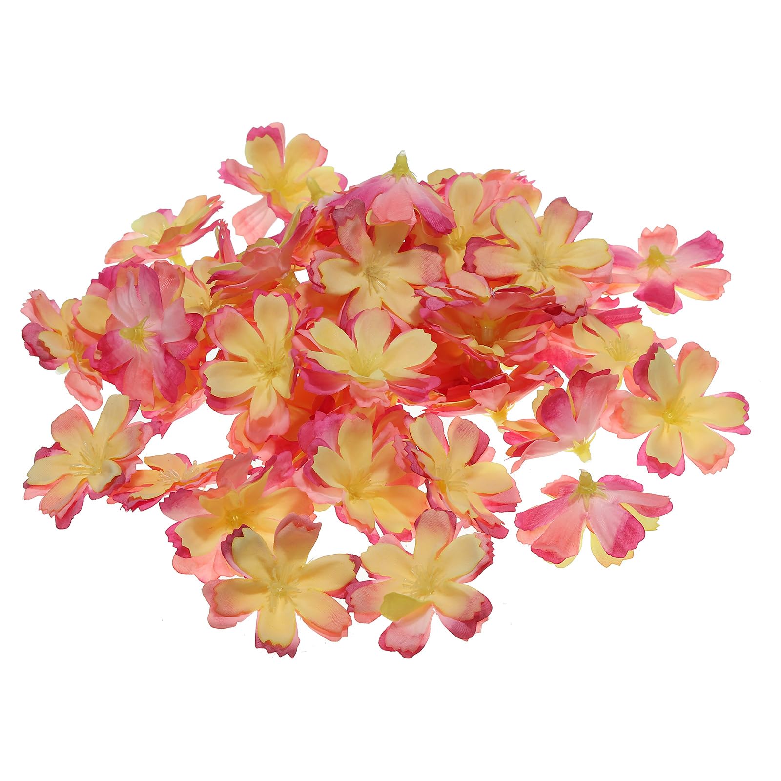 PATIKIL 1.77" Artificial Plum Blossom Flower Heads, 30 Pack Silk Plum Blossom Fake Flowers Heads for Wedding Floral Bouquet Decoration DIY Craft Making, Champagne Purple