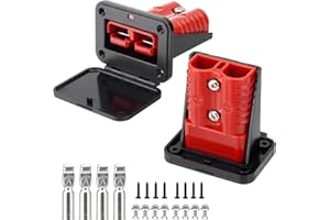 Venussar 175A Battery Quick Connect/Disconnect Electrical Connector Plug for 1/0 Gauge Cable, with Flush Mount Dust Cover, An