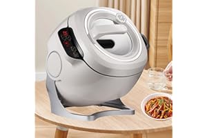 Automatic Cooking Wok Fried Rice Machine 6l Automatic Cooking Pot，Three-Level Adjustable Mode for Stir Frying, Stewing，Adjust