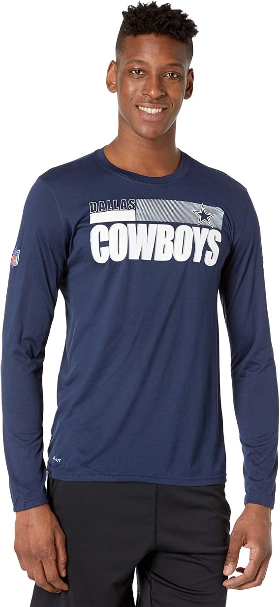 Dallas Cowboys Men's Nike Legend Sideline Long Sleeve T-Shirt - Blue - XL: Amazon.co.uk: Clothing