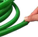 On1shelf PE Green Corrugated Conduit Flexi Pipe Tube 15mm 10m Split view 2