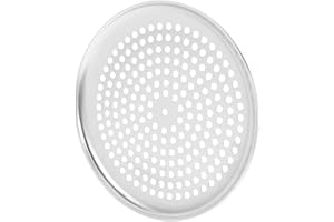 Beavorty Perforated 10-inch Round Pizza Pan with Large Holes, Multi-Function Household Baking Tray for Crispy