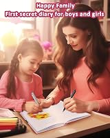 GINMLYDA Pink Secret Diary for Girls 7x5.25 in 160 Lined Pages Lock Sequin view 6