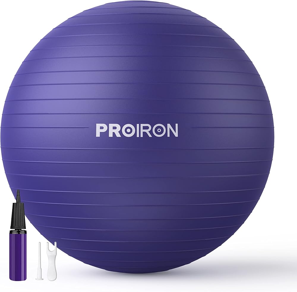 PROIRON Extra Thick Exercise Ball 55cm 65cm 75cm Anti-Burst Gym Ball