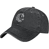 Wisedeal Women's Floral Horse Vintage Baseball Cap for Men and Women, Adjustable Distressed Washed Hat for Horse Lovers