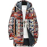 Xolivan Long Winter Coats for Men Cardigan Sweaters for Men Plus Size Long Sleeve Full Zip Hoodies Jacket With Pockets