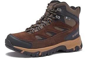 HI-TEC Yosemite WP Mid Waterproof Hiking Boots for Men, Lightweight Breathable Outdoor Trekking Shoes