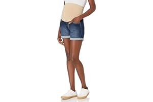 Three Seasons Maternity Women's Maternity Roll Cuff Denim Short