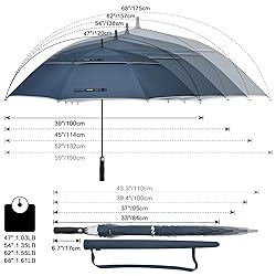 G4Free 72 Inch Automatic Open Golf Umbrella Extra