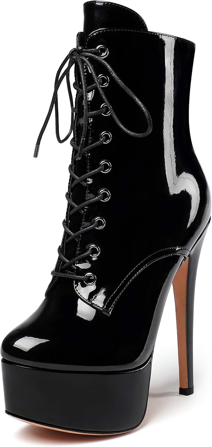 lace up ankle boots stiletto