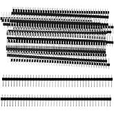 20 Pcs Straight Single Row 2.54 mm 40 Pin Male Header Pin Breakaway Headers 0.1 inch Breakaway Header Strip for PCB Connector Breadboard Electronic Circuit Board