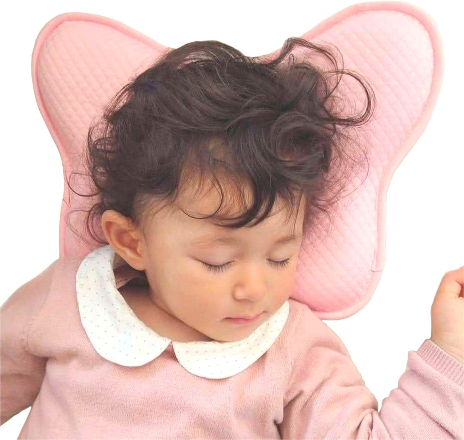 Amazon Co Jp Berpy ベビー枕 3層高機能ピローケース 赤ちゃんに優しい 安心な ホルムアルデヒド検査済 向き癖防止 絶壁防止 新生児 赤ちゃん まくら ベビー用品 低反発 ピンク ホーム キッチン