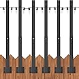 AILBTON 4 Pack Suspension Outdoor String Light Poles for Outside String Lights Hanging,with Clip and Holder,Light Post Mounting Stand for Patio Fence Wall Garden Backyard Deck