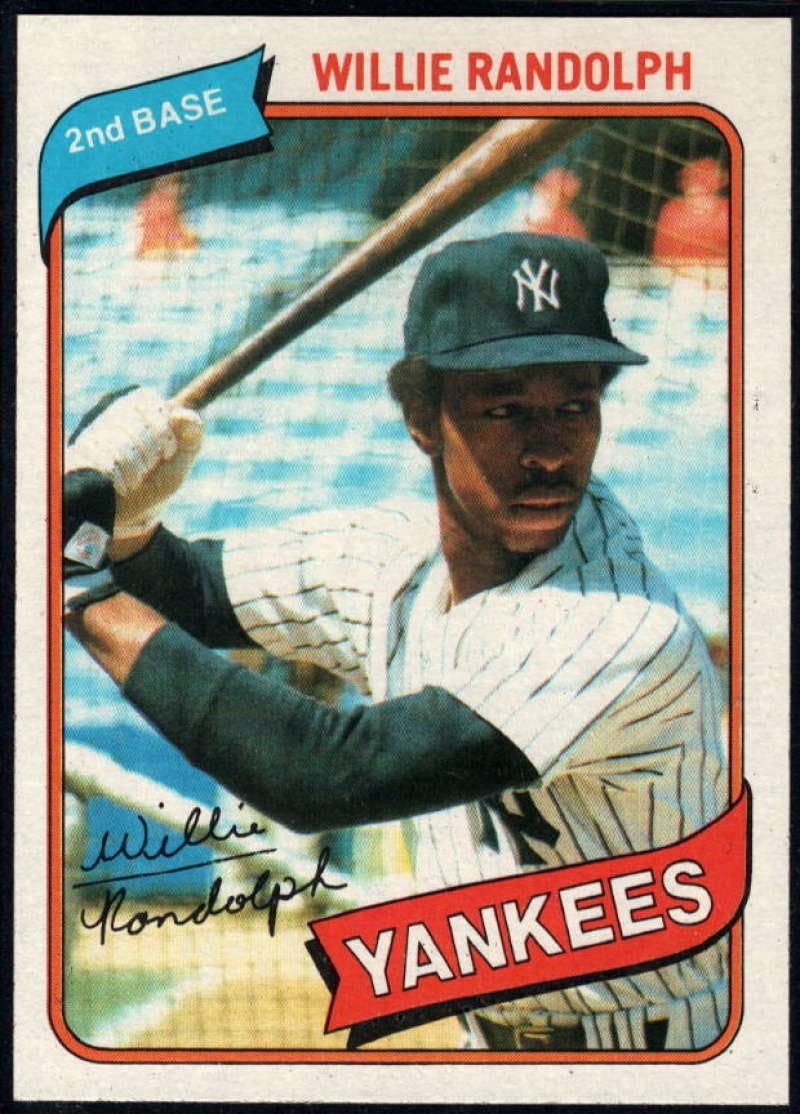 Base Singles 1980 Topps 460 Willie Randolph New York Yankees Baseball Cards Sports Collectibles
