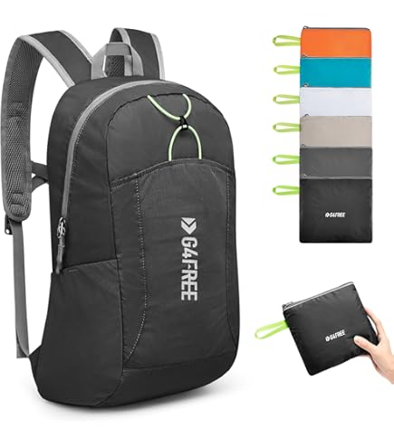 G4Free 40L Lightweight Packable Hiking Backpack, Waterproof Travel Daypack Sports & Outdoors