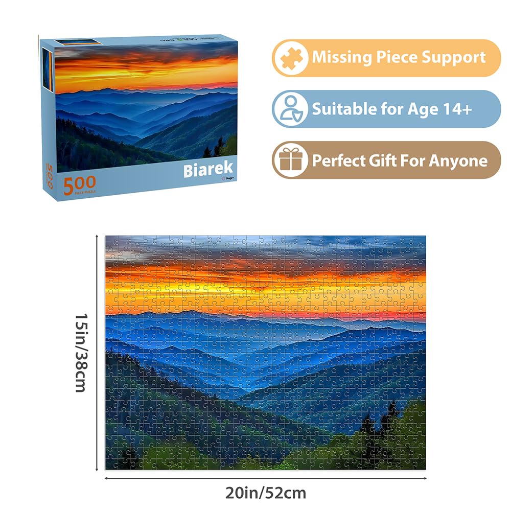 Jigsaw Puzzles 500 Pieces for Adults - Landscape Challenging Puzzle for Kids, Teens, Elderly - Natural Scene Hard Puzzle - Great Gift for Boys Girls Family Activity Fun Games Toys 20.5