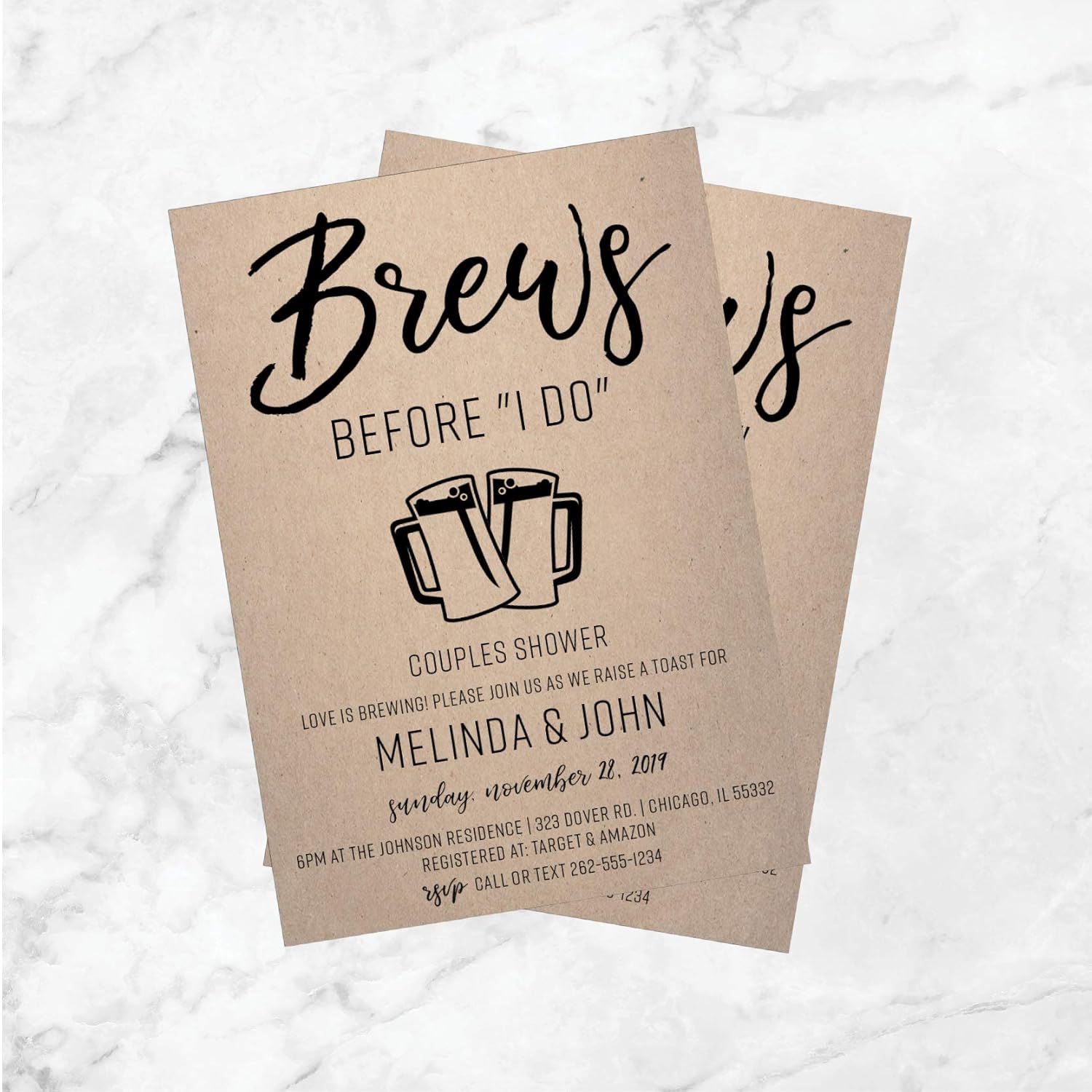  Brews Before I Do Invitation Couples Shower